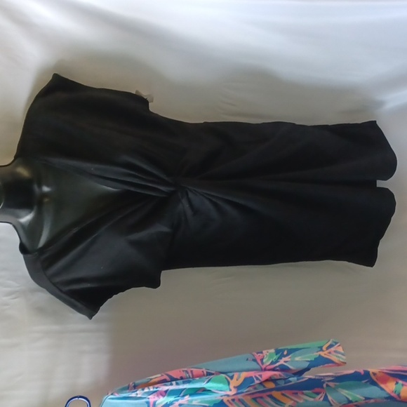 ANTISTAR BLACK TWIST FRONT DRESS - Picture 1 of 6